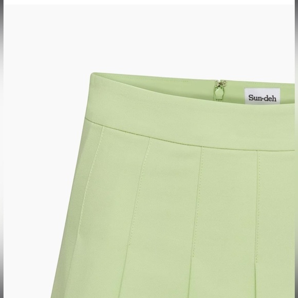SUNDAY Best Olive Micro Pleated Skirt - Picture 6 of 6